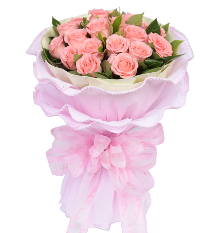 浪漫爱情诗：19枝粉玫瑰
