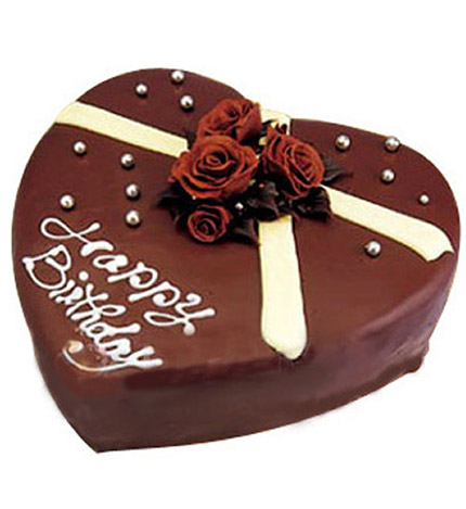 浓情：心形巧克力蛋糕，生日蛋糕