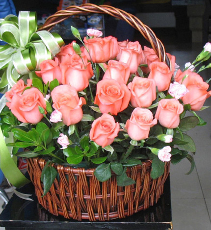 清新祝福：30朵粉色玫瑰