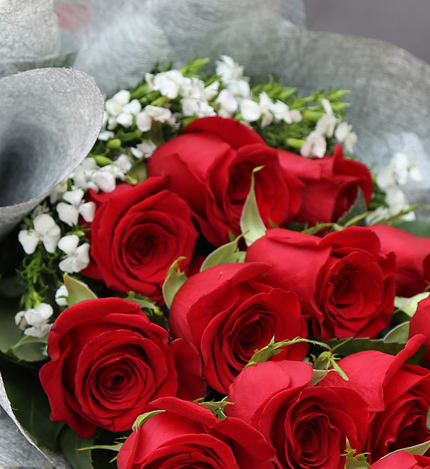 爱的长久:19枝红玫瑰礼盒